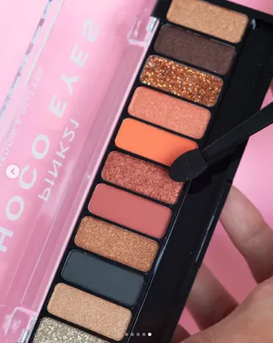 Paleta Sombras Pink21 Choco Eyes 24 Colores Matte Glitter