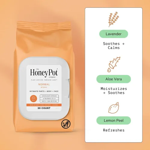 Paquete De Higiene Femenina The Honey Pot Con Lavado Y