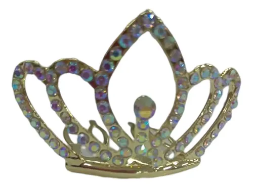 Mini Corona Tiara De Diamantes De Imitación Oro Rosa