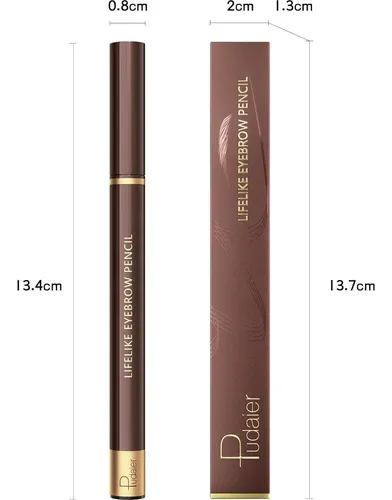 Set 2 Lápices Cejas Impermeables Espoce Makeup 4 Puntas