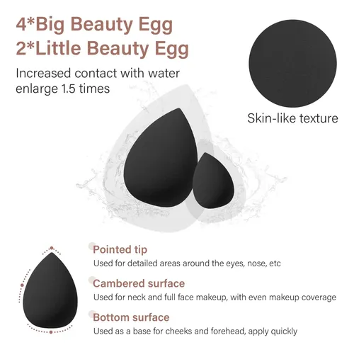 Set De Brochas De Maquillaje Koccido 26 Unidades Negro