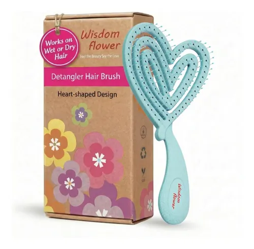 Cepillo Wisdom Flower Para Desenredar El Cabello Húmedo Y Se