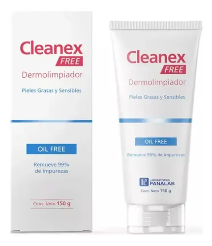 Cleanex Free Gel Limpiador 150gr. Piel Sensible. Tipo de piel Grasa