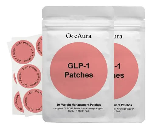 2 Pcs Parches Glp-1 Parche Cuidado Corporal Suave 60 Unidades Con Ingredientes Naturales