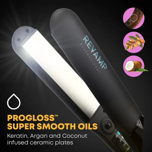Plancha De Pelo Homedics Revamp Progloss 1  Con Vapor