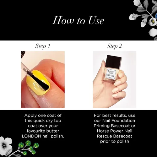 Top Coat Butter London Hardwear Shine Uv Con Base Nail
