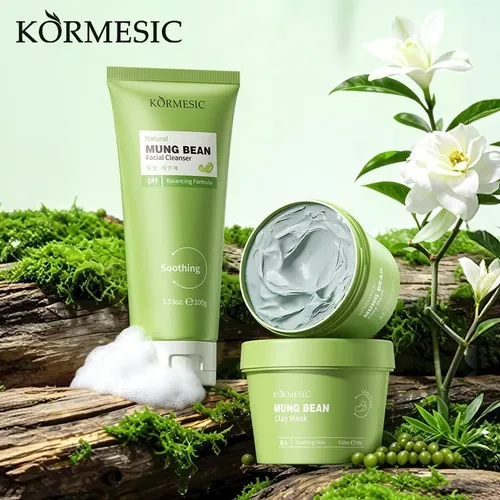 Mascarilla Limpiadora Facial De Arcilla De Judías Verdes Kor Grasa