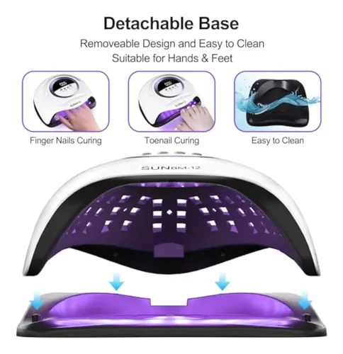 Lámpara De Uñas Led Uv Profesional De 300 W Con