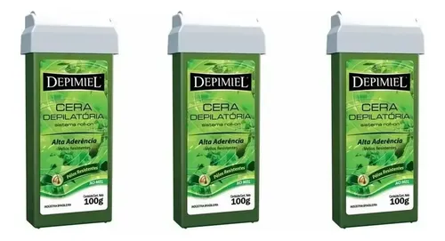 3 Ceras Roll On Descartable X 100grs Cada Una Depimiel