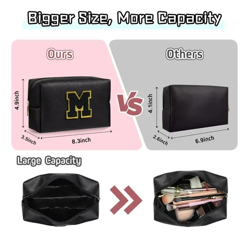 Bolsa De Maquillaje Topeast Con Monograma Para Mujer, Color