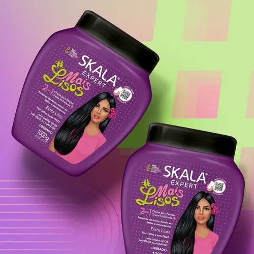 Mascara Crema Skala Cabello Mais Lisos 1000 Gr Vegana X 2 U