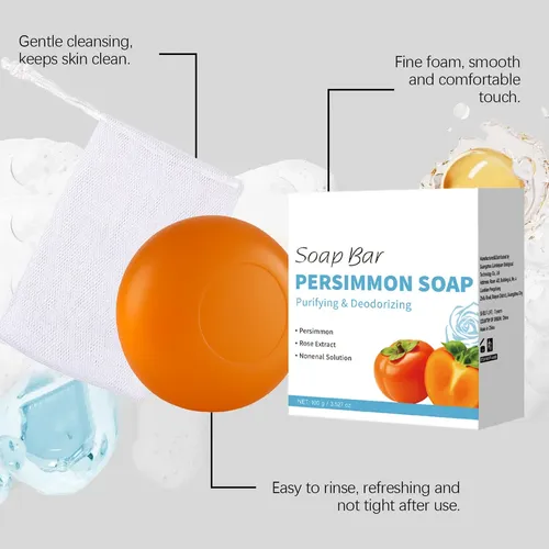 Barra De Odor Corporal De Sabonete De Caqui Com Yssn