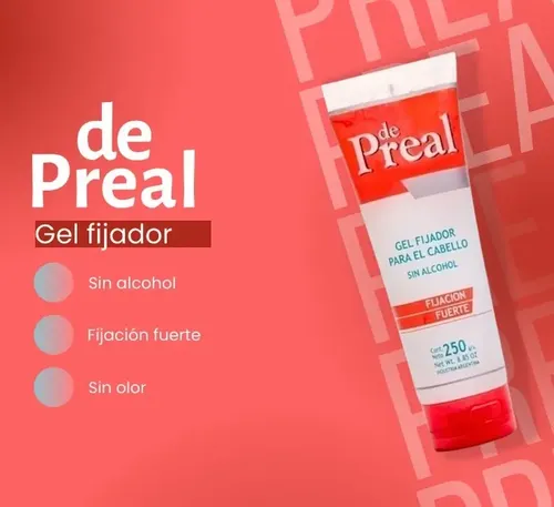 Gel Para Pelo Fijador Fuerte 200g De Preal Barberia Clasica