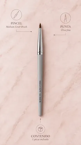 Pincel Delineado Ojos Gel Punta Fina Melody Scher