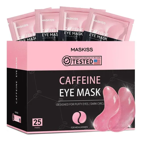 Parches Para Ojos Maskiss Con Cafeína 25 Pares Antiojeras