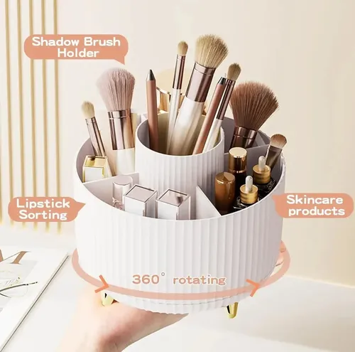 Organizador Giratorio Maquillaje 360° Cosméticos Skincare