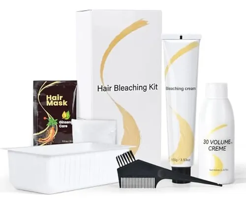 Kit De Decoloración, Aclarador De Cabello Para Cabello Oscur