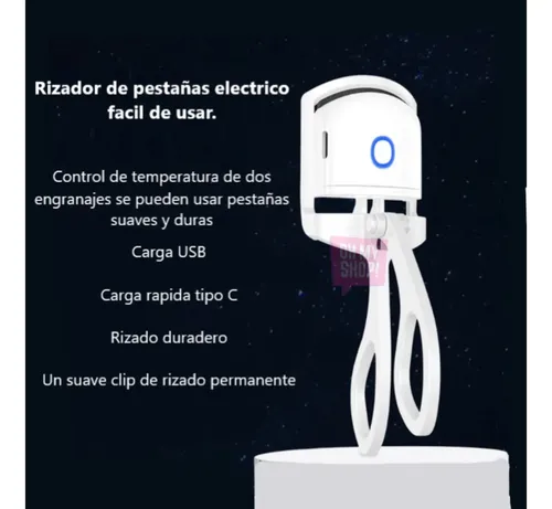 Arqueador Rizador Pestañas Electrico Carga Usb Portatil