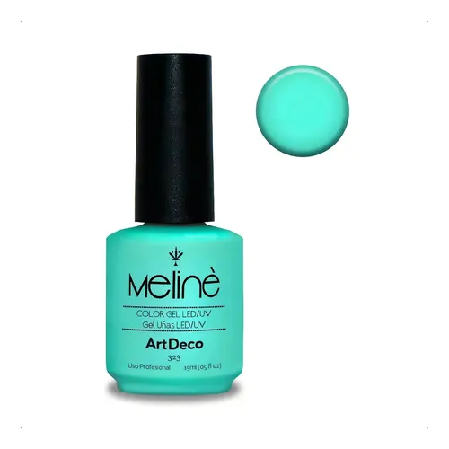 Esmalte Meline Nuevos Colores Gel Uv/led Semip. X 15 Ml Color 323 Art Deco