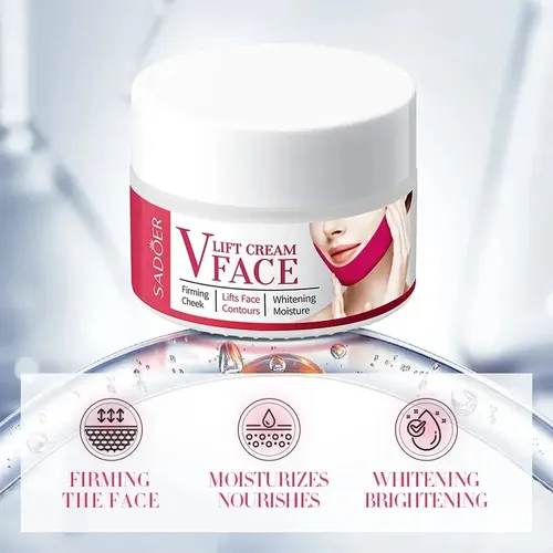 Crema Lifting Facial Y Cuello Antiedad Sadoer Madura Noche