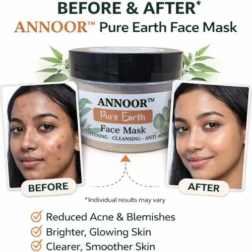 Mascarilla Facial En Polvo Neem Moringa Aloe Turmeric