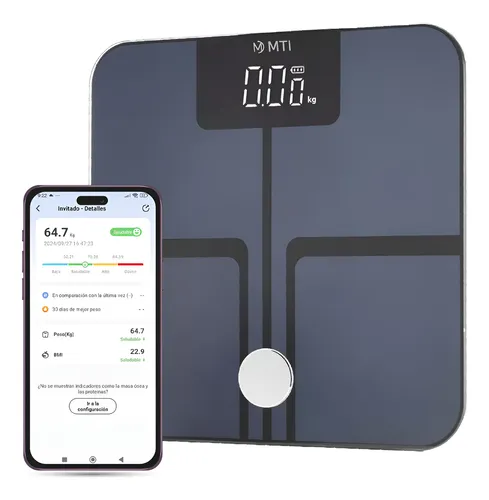 Balanza Digital Baño Mti Bluetooth Personal Corporal 180kg