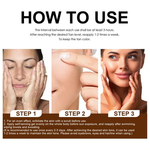 Crema Bronceadora Ouhoe Para Uso En Verano Y Playa, Ayuda A