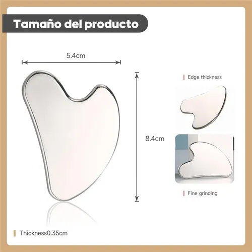 Gua Sha Facial De Acero Inoxidable Para Masaje Y Acupuntura