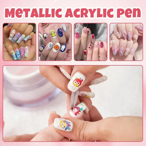 Set 12 Colores Para Arte En Uñas Profesional Diy