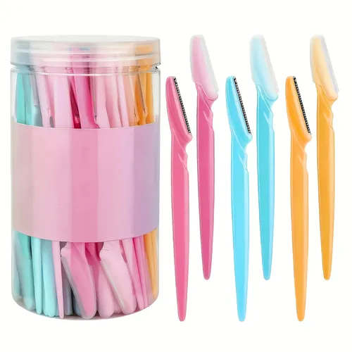 Q Kit De Maquinilla De Afeitar Portátil Para Cejas, 12 M