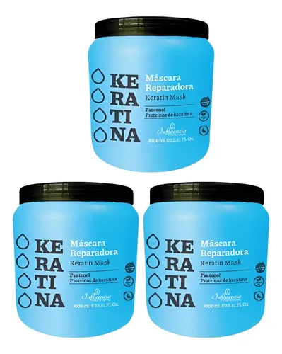 Influencia Profesional Máscara Keratina Reparadora 1 Kg X 3u