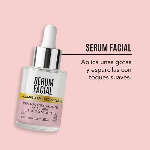 Sérum Facial Get the Look Lumiglow y Vitamina E de 30 mL para Todo Tipo de Piel