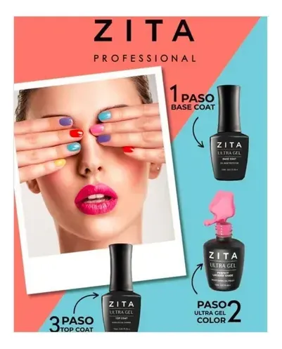 Kit X 3 Esmalte Zita Italy Semipermanente Color A Eleccion