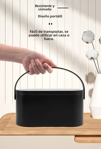 Set De Cosméticos Para Bolsos Portátiles Led De Gran Capacid