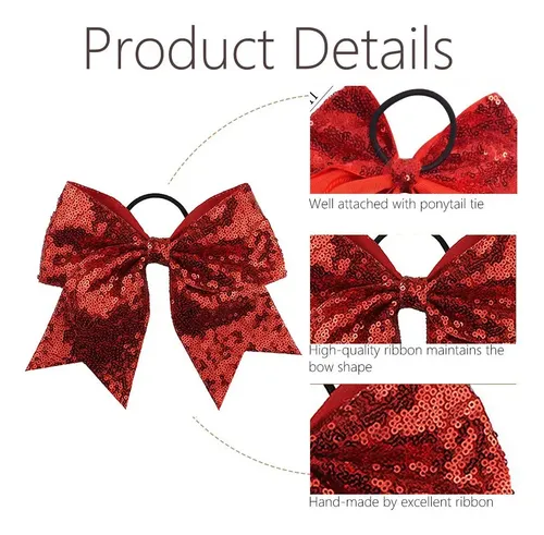 Cinta Elástica Con Forma De Lazo Para Coletas Cheer Hair Bow