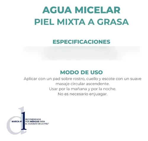 Dermaglós Agua Micelar 6 En 1 Piel Mixta A Grasa X200ml