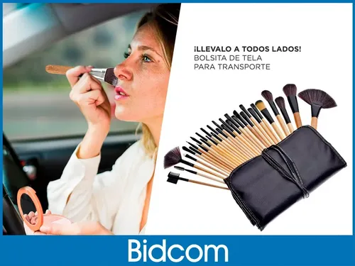 Juego De 32 Brochas Maquillaje Gadnic Br32 Sinteticos