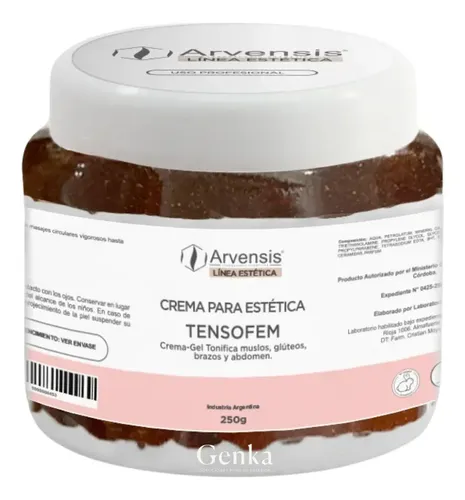 Crema Tensofem Tonificante Abdomen Gluteos 250gr Arvensis Otro
