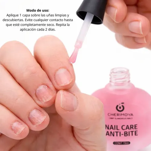 Esmalte Para Uñas Mordidas Amargo Tratamiento Anti Bite 15ml