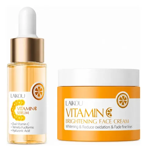 Set Facial Laikou Vitamina C Sérum Y Crema Hidratante Normal Día/noche