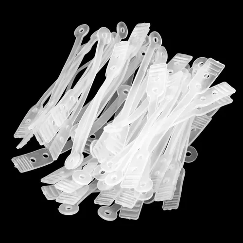 50pcs / Pack Salon Rubber Band Hair Rod Clip Accesorio Claro