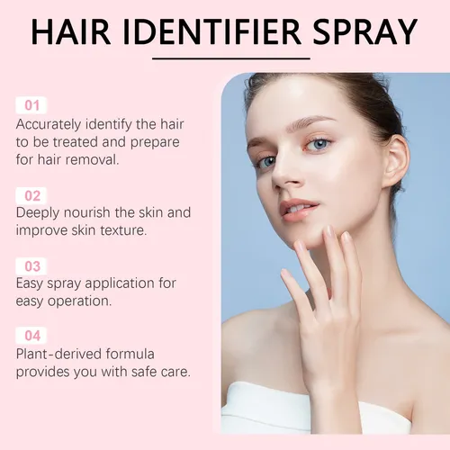 Spray Identificador De Vello Facial Hoygi, Suave Y No Irrita