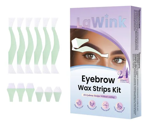 Tiras De Cera Facial Lawink Para Depilación De Cejas Y Labio