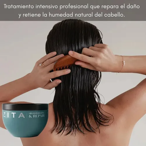 Mascara Capilar Hidratante Reparadora Zita Brillo Fuerza 500