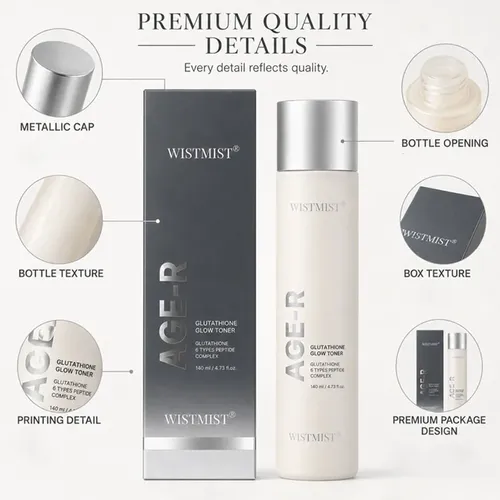 Tónico Brillante Con Glutatión Age-r De Wistmist, 140 Ml