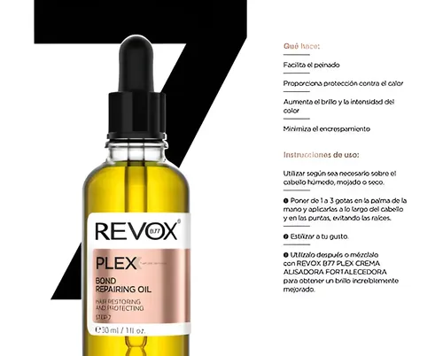Paso 7 Plex Aceite Capilarbond Repairing Oil 30ml Revox 3c