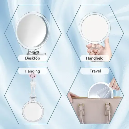 Espejo De Mano Aumento 30x Maquillaje B Beauty Planet Transparente