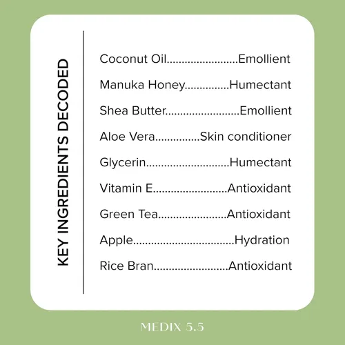 Medix 5.5 Loción De Aceite De Coco Con Miel De Manuka Crema