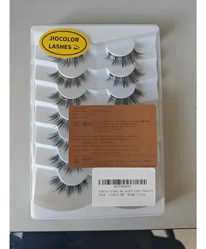 Pestañas Postizas Jiocolor S10 Ojos De Gato 13mm 7 Pares