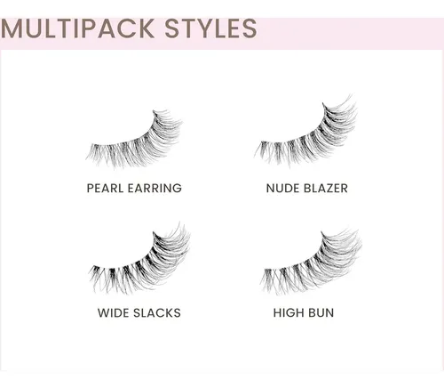 Pestañas Postizas Kiss The New Natural High Bun 12mm X4